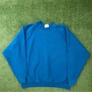 Vintage 1980s Fruit of the loom blue blank